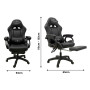 Spire Onyx LED Massage Gaming Chair - Black thumbnail 3
