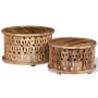 Two Piece Coffee Table Set Solid Mango Wood thumbnail 4
