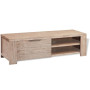Tv Cabinet Solid Brushed Acacia Wood 140x38x40 Cm thumbnail 2