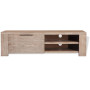 Tv Cabinet Solid Brushed Acacia Wood 140x38x40 Cm thumbnail 4
