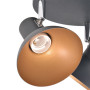 Ceiling Lamp For 3 Bulbs E27 Black And Gold thumbnail 5