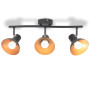 Ceiling Lamp For 3 Bulbs E27 Black And Gold thumbnail 1