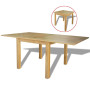 Extendable Table Oak 170x85x75 Cm thumbnail 1