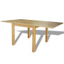 Extendable Table Oak 170x85x75 Cm thumbnail 2