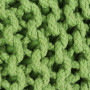 Hand-knitted Pouffe Cotton 50x35 Cm Green thumbnail 2