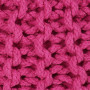Hand-knitted Pouffe Cotton 50x35 Cm Pink thumbnail 2