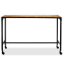 Dining Table Solid Mango Wood And Steel 120x60x76 Cm thumbnail 4