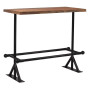 Bar Table Solid Reclaimed Wood Dark Brown 120x60x107 Cm thumbnail 9
