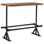 Bar Table Solid Reclaimed Wood Dark Brown 120x60x107 Cm thumbnail 10