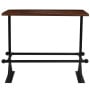 Bar Table Solid Reclaimed Wood Dark Brown 150x70x107 Cm thumbnail 2