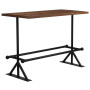 Bar Table Solid Reclaimed Wood Dark Brown 150x70x107 Cm thumbnail 7
