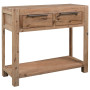 Console Table 82x33x73 Cm Solid Acacia Wood thumbnail 1