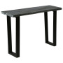 Console Table Solid Mindi Wood 110x35x75 Cm Grey thumbnail 1
