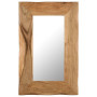 Cosmetic Mirror 50x80 Cm Solid Acacia Wood thumbnail 1