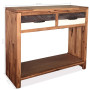 Console Table Solid Acacia Wood 86x30x75 Cm Natural thumbnail 7