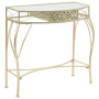 Side Table French Style Metal 82x39x76 Cm Gold thumbnail 1