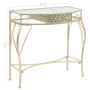 Side Table French Style Metal 82x39x76 Cm Gold thumbnail 7