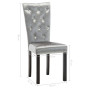 Dining Chairs 2 Pcs Silver Velvet thumbnail 10