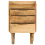 Bedside Cabinet Solid Mango Wood 40x30x59.5 Cm thumbnail 3