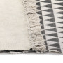 Kilim Rug Cotton 120x180 Cm With Pattern Black/white thumbnail 4