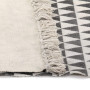 Kilim Rug Cotton 160x230 Cm With Pattern Black/white thumbnail 4