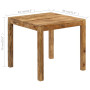 Dining Table Solid Mango Wood 82x80x76 Cm thumbnail 8