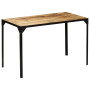 Dining Table Solid Rough Mange Wood And Steel 120 Cm thumbnail 3