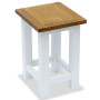 End Table 27x24x37 Cm Solid Oak Wood thumbnail 1