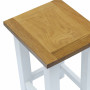 End Table 27x24x37 Cm Solid Oak Wood thumbnail 3