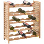 Wine Rack For 25 Bottles Solid Walnut Wood 63x25x73 Cm thumbnail 2
