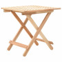 Foldable Side Table Solid Walnut Wood 50x50x49 Cm thumbnail 1