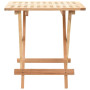 Foldable Side Table Solid Walnut Wood 50x50x49 Cm thumbnail 3