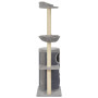 Cat Tree With Sisal Scratching Posts Grey 148 Cm thumbnail 3