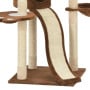 Cat Tree With Sisal Scratching Posts Brown 145 Cm thumbnail 6