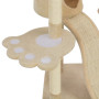 Cat Tree With Sisal Scratching Posts Beige 145 Cm thumbnail 5