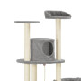 Cat Tree With Sisal Scratching Posts Grey 160 Cm thumbnail 4