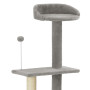 Cat Tree With Sisal Scratching Post Grey 125 Cm thumbnail 4