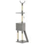 Cat Tree With Sisal Scratching Post Grey 180 Cm thumbnail 3
