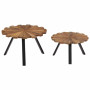 Coffee Tables 2 Pcs Solid Reclaimed Wood thumbnail 5