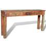 Console Table With 3 Drawers Reclaimed Wood thumbnail 9