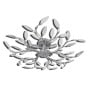 Transparent&white Ceiling Lamp Acrylic Crystal Leaf Arms 5 E14 Bulbs thumbnail 4