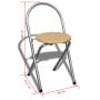 Foldable Breakfast Bar Set With 2 Chairs thumbnail 9