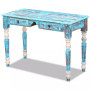Desk Solid Reclaimed Wood- Blue thumbnail 2