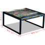 Coffee Table Solid Reclaimed Wood 80x80x40 Cm thumbnail 7