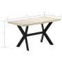 Dining Table 140x70x75 Cm Solid Bleached Mango Wood thumbnail 7