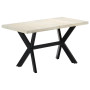 Dining Table 140x70x75 Cm Solid Bleached Mango Wood thumbnail 10