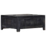 Coffee Table Black 65x65x30 Cm Solid Mango Wood thumbnail 7
