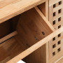 Shoe Storage Bench 94x20x38 Cm Solid Walnut Wood thumbnail 7