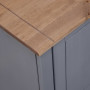 Tv Cabinet Grey 120x40x50 Cm Solid Pine Wood Panama Range thumbnail 2