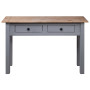 Console Table Grey 110x40x72 Cm Solid Pine Wood Panama Range thumbnail 5